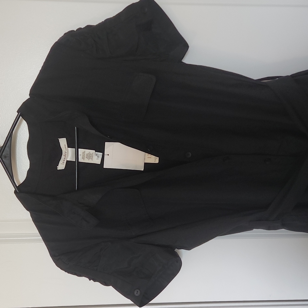 Laundry By Design Black Silk Cotton Blend - Size 12 (fits like 8/10 Junior) - Picture 7 of 16